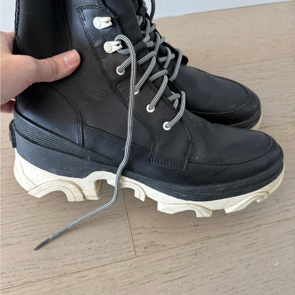 Sorel Brex Lace Booties in Black, Chalk - Picture 6 of 10